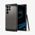 ACS07300 - Galaxy S24 Ultra Case Tough Armor in Black showing the back